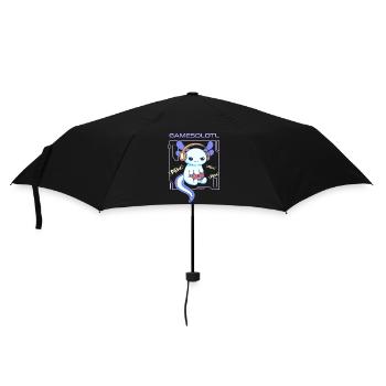 Gamesolotl Word Pun Design for Axolotl Lovers - Umbrella (small) - black - Front