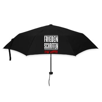 Frieden schaffen - Regenschirm (klein) - Schwarz - Vorne