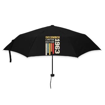 Décembre 1963 Cadeau Anniversaire - Décembre 1963 - Parapluie standard - noir - Devant