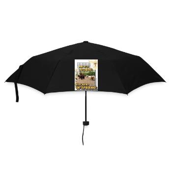 Herde Motto - Regenschirm (klein) - Schwarz - Vorne