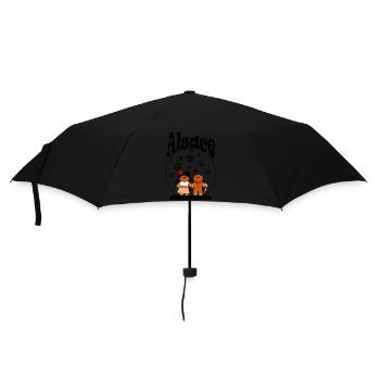 T-shirt accessory: Alsace Christmas ball - Umbrella (small) - black - Front