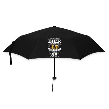 Reicht mir das Bier ihr Narren der König wird 88 - Regenschirm (klein) - Schwarz - Vorne