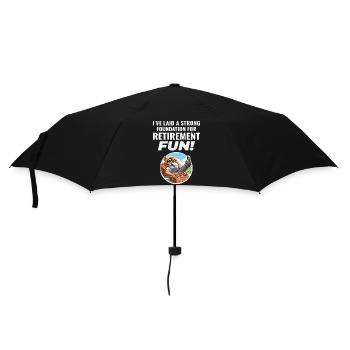 Briqueteur-maçon à la retraite : les fondements du plaisir à la retraite - Parapluie standard - noir - Devant