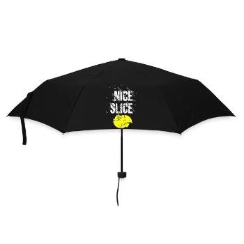 Nice Slice Tennis Shirt Winner Tennisball light - Regenschirm (klein) - Schwarz - Vorne