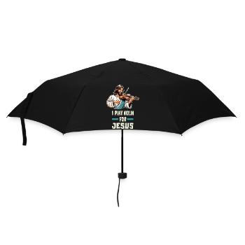 Je joue du violon pour Jésus - Parapluie standard - noir - Devant