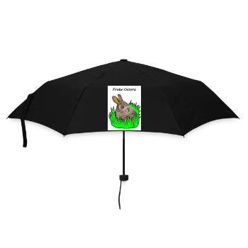 EG Bunny I Animal I Easter Bunny I Easter I Holiday - Umbrella (small) - black - Front