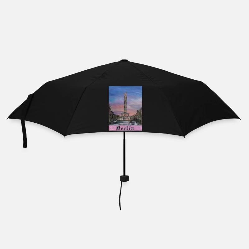 Siegessäule - Regenschirm (klein) - Schwarz