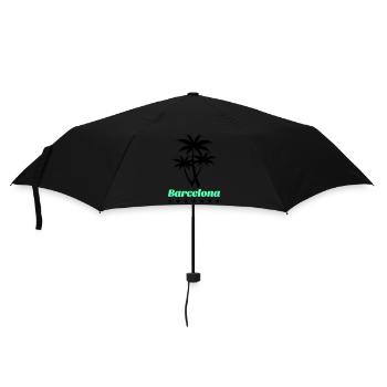 barcelona - Regenschirm (klein) - Schwarz - Vorne
