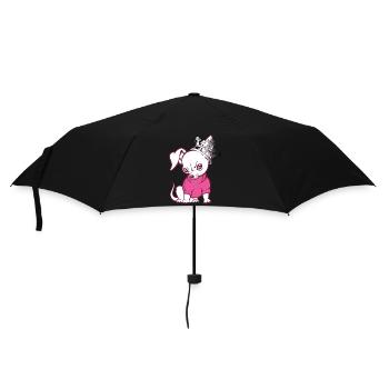 spitz mit krone - Regenschirm (klein) - Schwarz - Vorne
