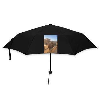 Festung Nizwa - Regenschirm (klein) - Schwarz - Vorne