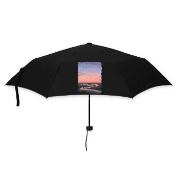 River reflected in the sunset - Umbrella (small) - black - Front