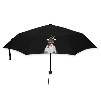 Coffee and Astronaut - Umbrella (small) - black - Front