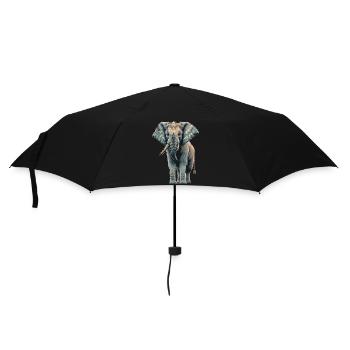 Blue Elephant - Umbrella (small) - black - Front