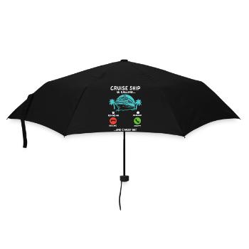 Kreuzfahrt Sommerurlaub - Regenschirm (klein) - Schwarz - Vorne