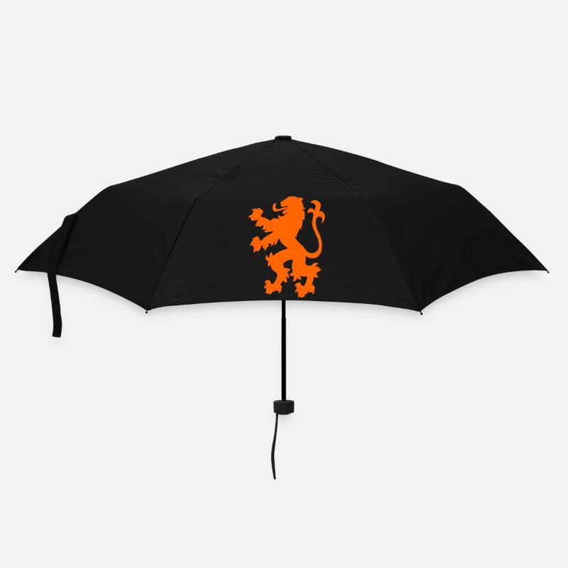 holland wappen orange löwe - Regenschirm (klein) - Schwarz