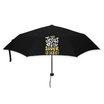 Christlich Glaube Religiös - Regenschirm (klein) - Schwarz - Vorne