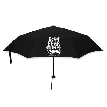 Christlicher Glaube Bibelvers - Regenschirm (klein) - Schwarz - Vorne