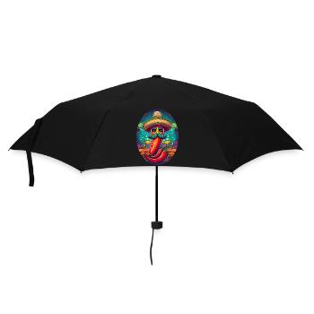 5 de Mayo Party Drinko de Mayo Chili Sombrero - Regenschirm (klein) - Schwarz - Vorne