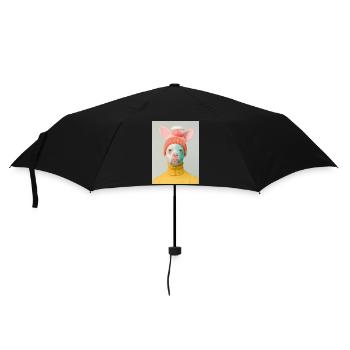 AP Surreal Human Dog Portrait 3 August 2024 - Umbrella (small) - black - Front