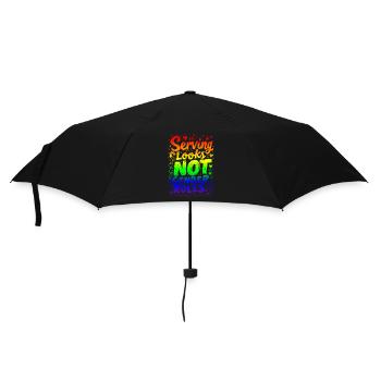 SERVING LOOKS, NOT GENDER ROLES - Umbrella (small) - black - Front