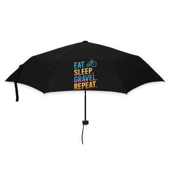 Conception motivante du mode de vie cycliste - Parapluie standard - noir - Devant