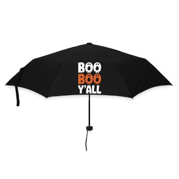 Boo Boo Y'all Geister-Print - Regenschirm (klein) - Schwarz - Vorne