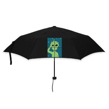 Alien - Regenschirm (klein) - Schwarz - Vorne