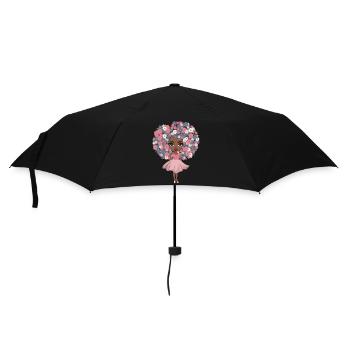 Afro Americans Africa - Umbrella (small) - black - Front