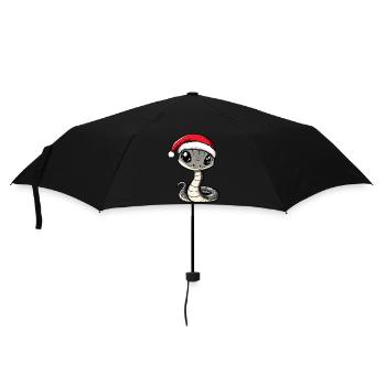 Serpent Cobra Noël - Parapluie standard - noir - Devant