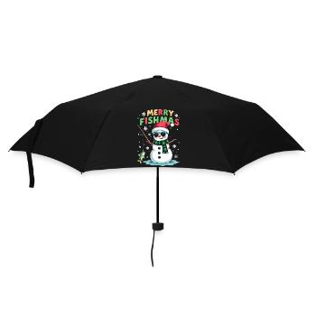 Noël du pêcheur - Merry Fishmas - Parapluie standard - noir - Devant