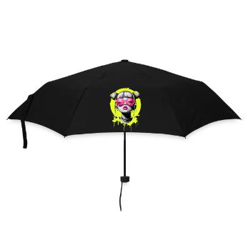 NEon Girl - Regenschirm (klein) - Schwarz - Vorne
