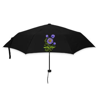 Flowers - Umbrella (small) - black - Front
