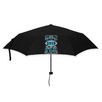 Original 2019 Vintage Retro. Birthday Tshirt 2 - Umbrella (small) - black - Front