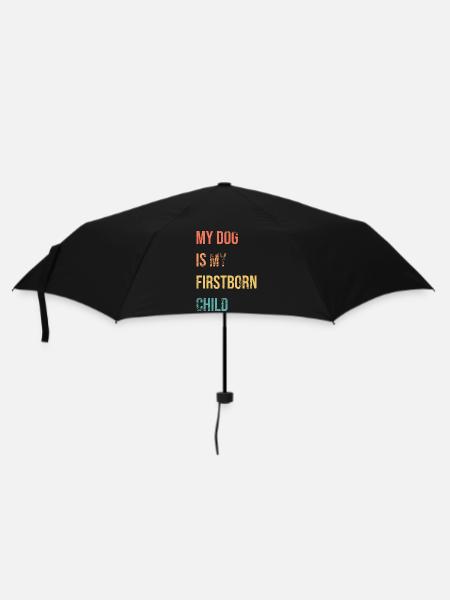 Dog Firstborn - Regenschirm (klein) - Schwarz