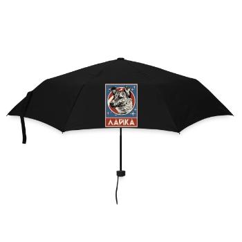 Chien de l’espace soviétique Laika - Parapluie standard - noir - Devant