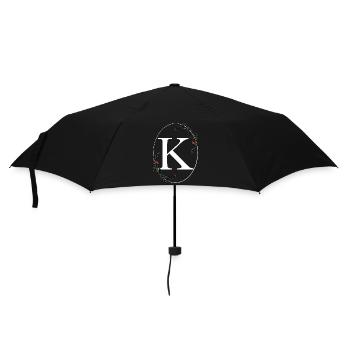 Letter K - Umbrella (small) - black - Front