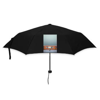 Woman in Trench Coat - Umbrella (small) - black - Front