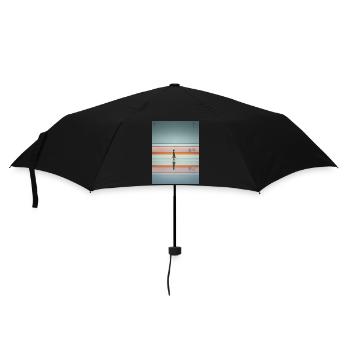 Elegant Woman Passing Subway - Umbrella (small) - black - Front