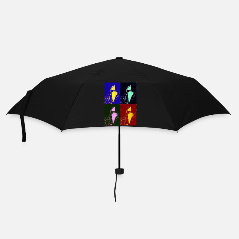 Mediterrane Schalentiere - Regenschirm (klein) - Schwarz