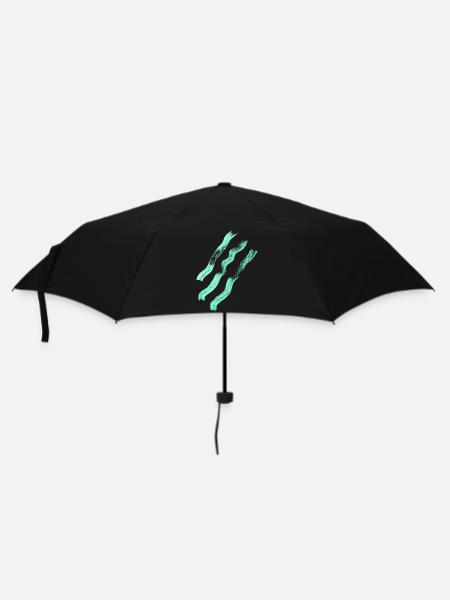 Abstrakte Linien - Minimalismus - Regenschirm (klein) - Schwarz