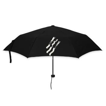 stripes abstract - Umbrella (small) - black - Front