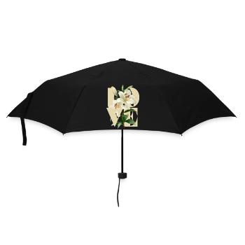 Élégant lys blanc design floral - Parapluie standard - noir - Devant
