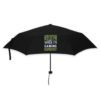 My wife says: Two mistakes in gaming - Umbrella (small) - black - Front