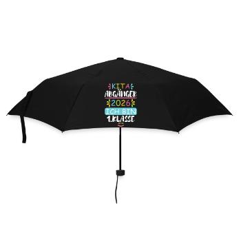 Kita Abgänger 2026 - Regenschirm (klein) - Schwarz - Vorne