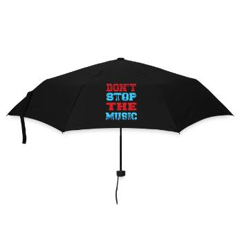 Don´t stop the music - Regenschirm (klein) - Schwarz - Vorne