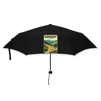 Carinthia retro motif - Umbrella (small) - black - Front