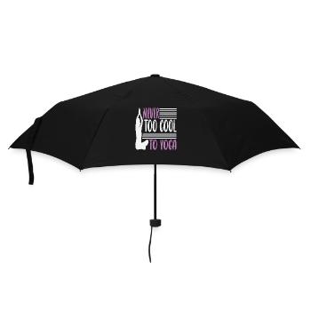 Never to cool to yoga - Umbrella (small) - black - Front