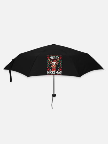 Rentier Rudolph Rote Nase - Weihnachtsgeschenk - Regenschirm (klein) - Schwarz