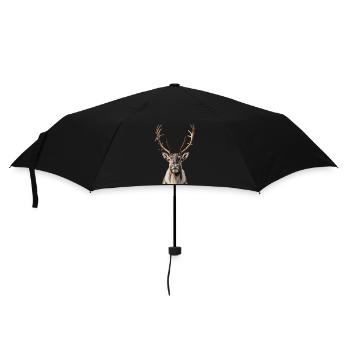Deer Rudolph Merry Christmas sweet - Umbrella (small) - black - Front