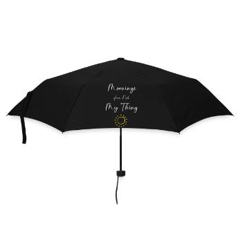 Les lève-tard se lèvent lundi matin râle-bougons - Parapluie standard - noir - Devant